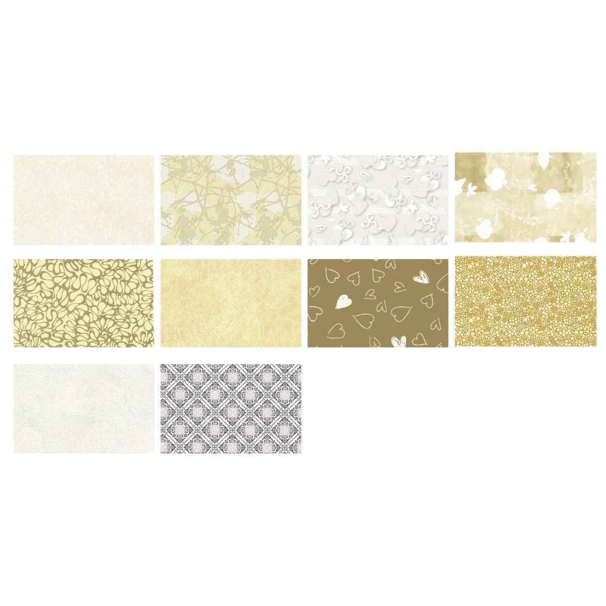 Rex sadoch carta regalo raso matrimonio elegance - foglio piegato a 4 da 100 x 70 cm - carta patinata da 65 gr7mq - 10 fantasie