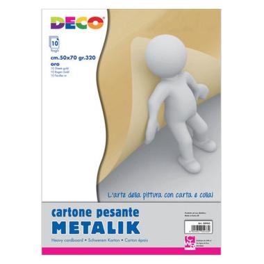 Cartone metalik oro da 320 gr/mq - formato 50 x 70 cm