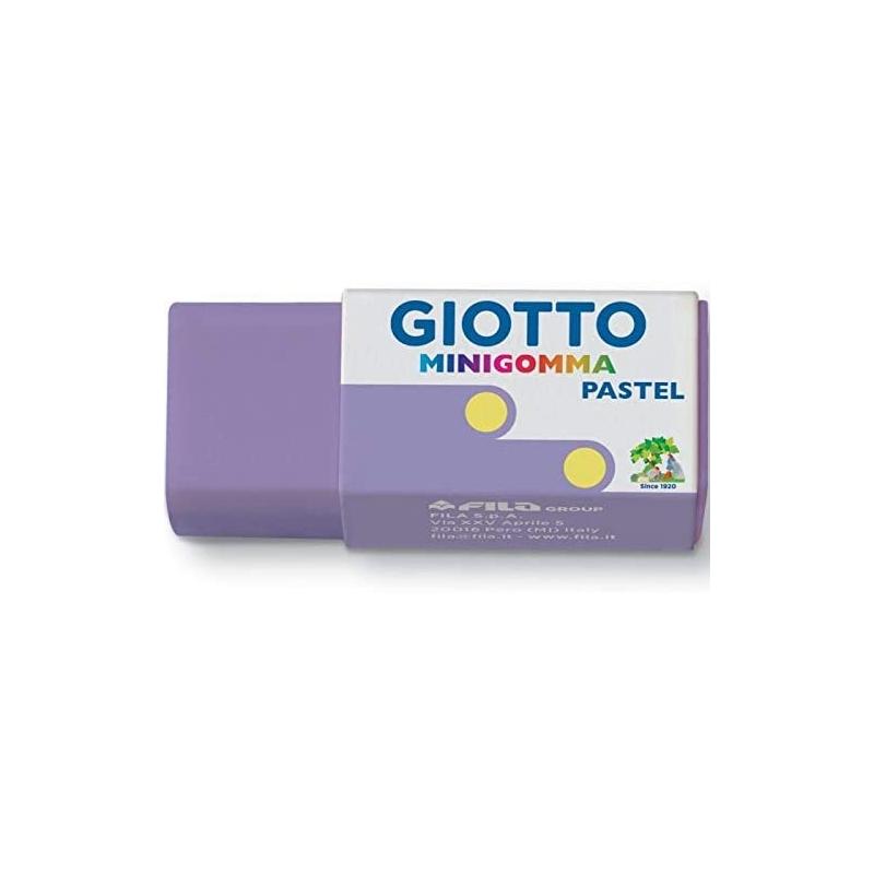 Giotto mini gomma colori pastello -  38 x 16 x 15 mm