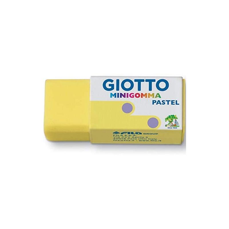 Giotto mini gomma colori pastello -  38 x 16 x 15 mm