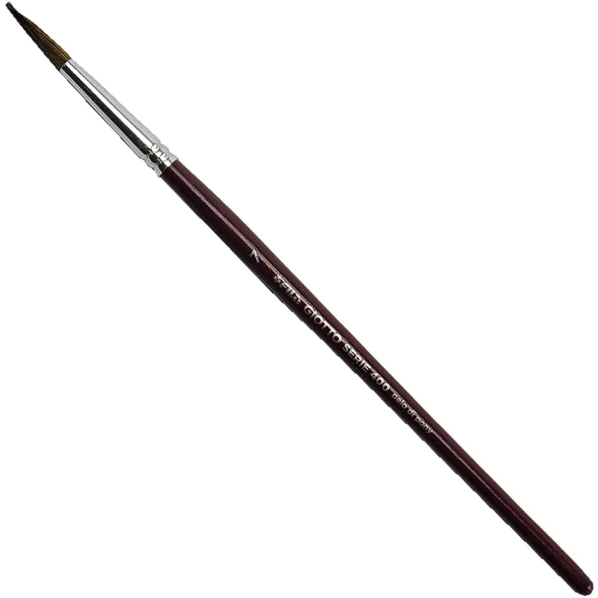 Pennelli giotto - serie 400 - n 10 - punta tonda in pelo di pony.