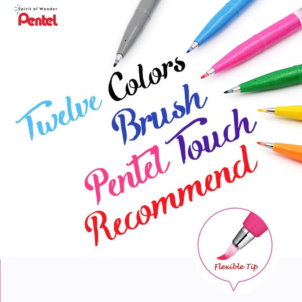 Pentel pennarello punta flessibile brush sign