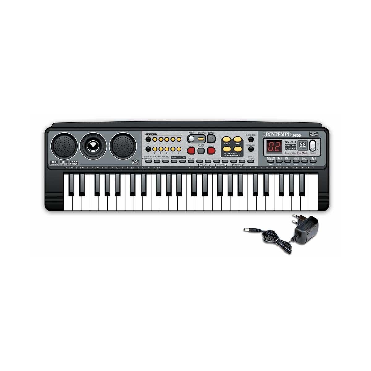 Bontempi - tastiera digitale 49 tasti con connessione usb