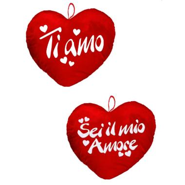 Cuore cm 25 con scritta