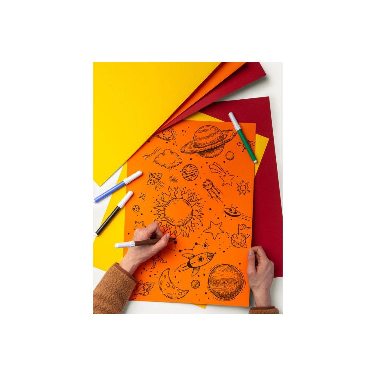 Favini - cartoncino prisma monoruvido colorato da 220 gr/mq - formato 35 x 50 cm -