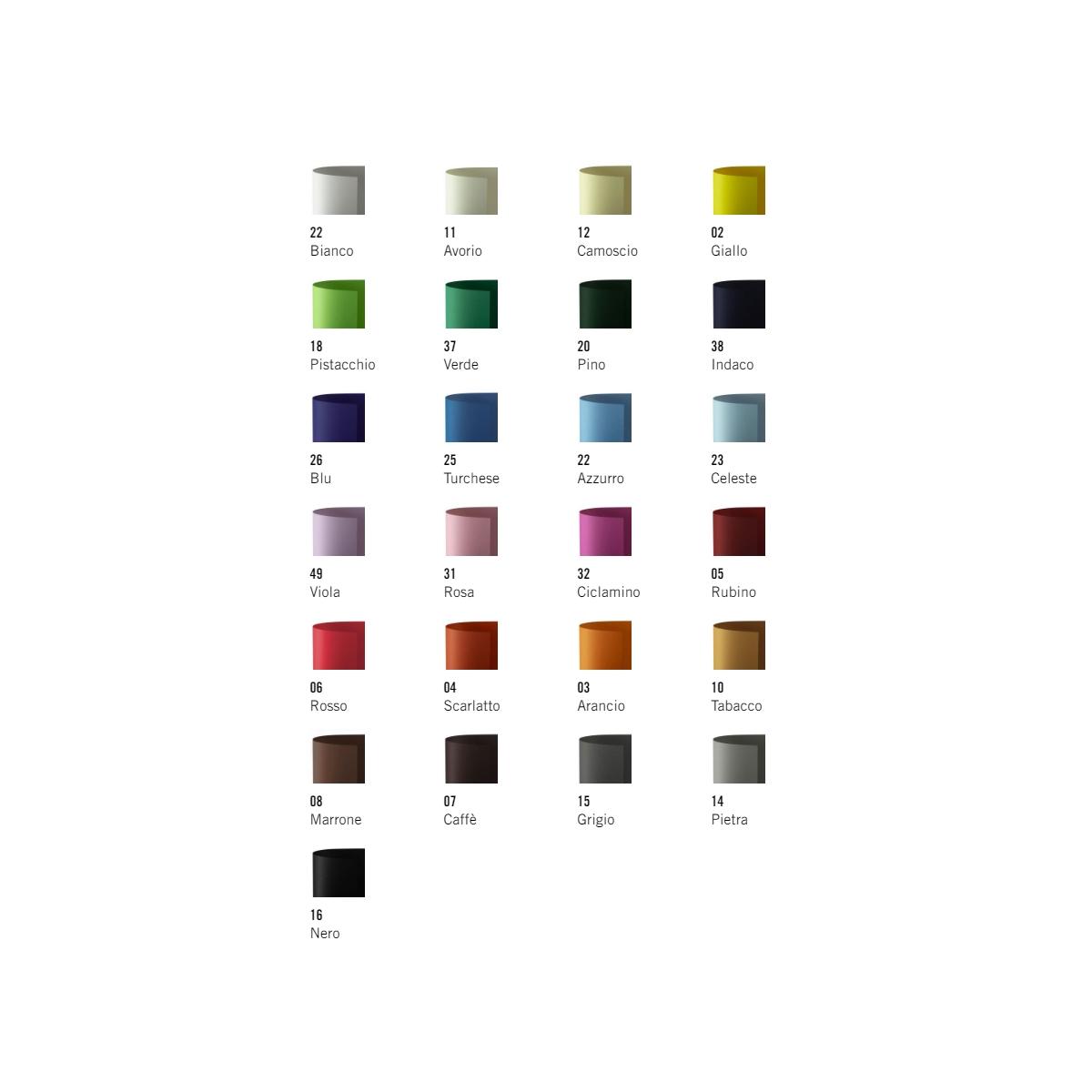 Favini - cartoncino prisma monoruvido colorato da 220 gr/mq - formato 35 x 50 cm -