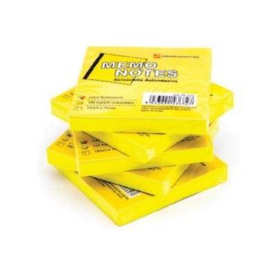 Bluekover.com - notes adesivi - giallo fluo - 75 x 75 mm - 100 fg