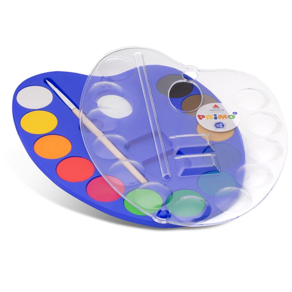 Primo - acquerello in pastiglia - 12 colori Ø 25 mm