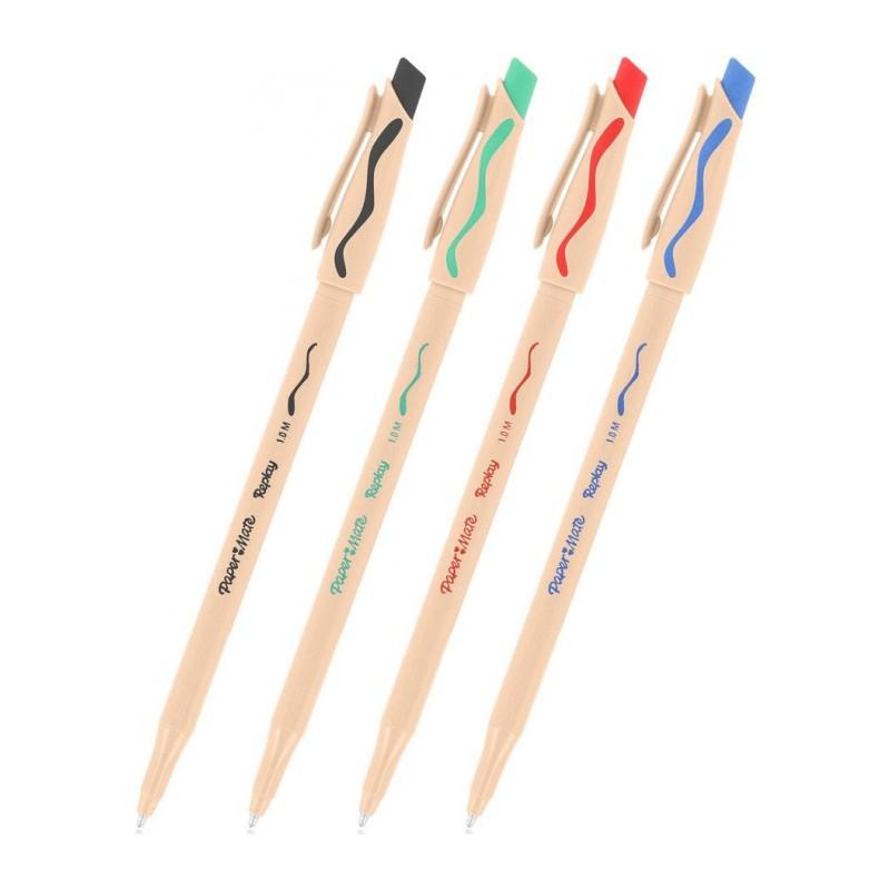 Papermate replay - penna a sfera stick con inchiostro cancellabile - punta media 1 mm