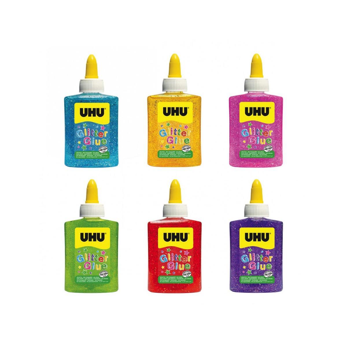 Uhu glitter glue bottle da 88,5 ml