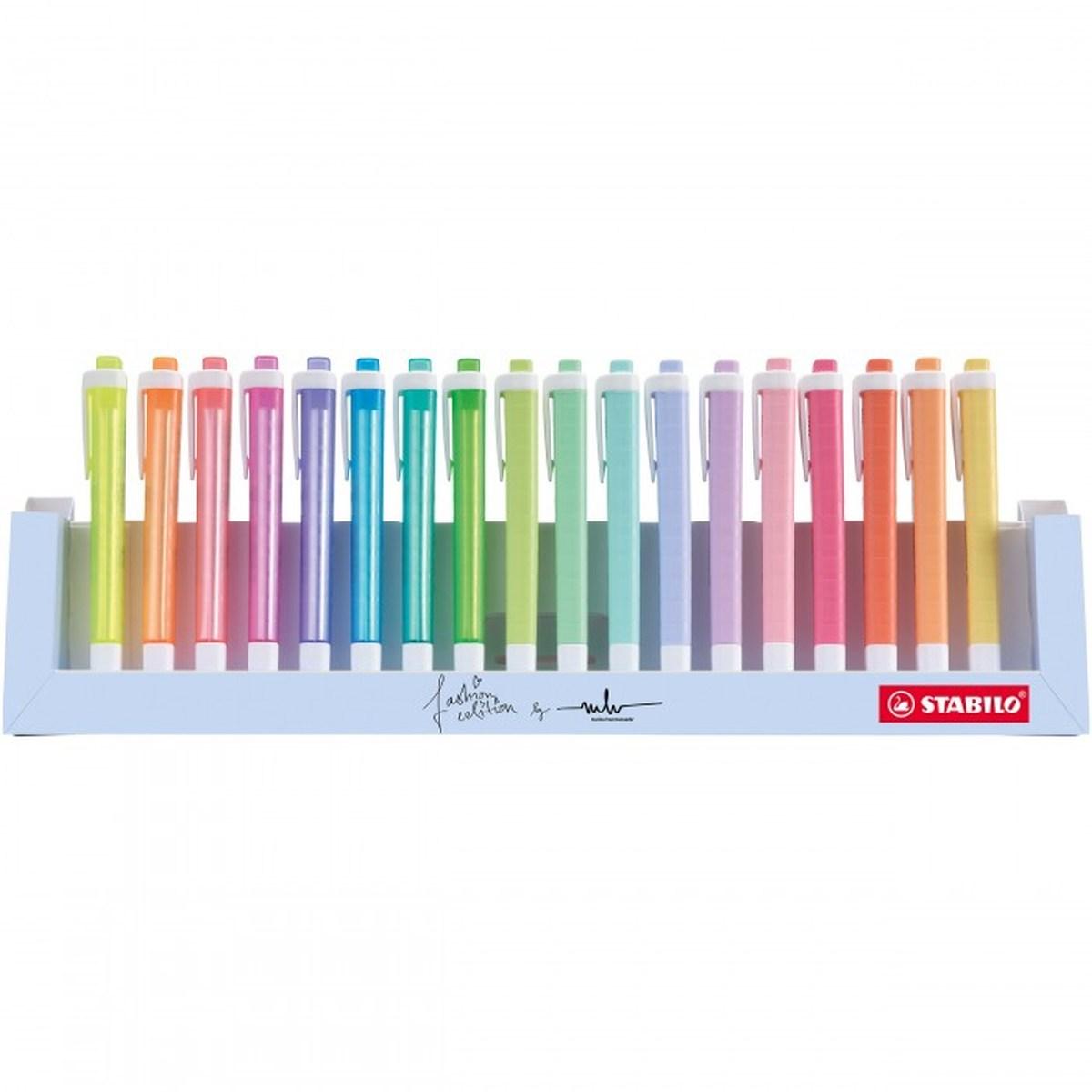 Stabilo evidenziatore swing cool + pastel - desk set 18 colori