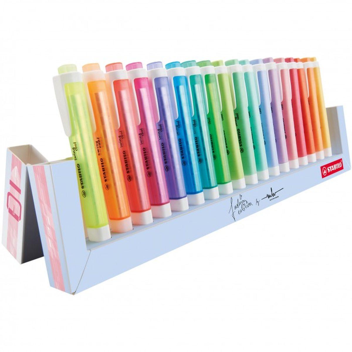 Stabilo evidenziatore swing cool + pastel - desk set 18 colori