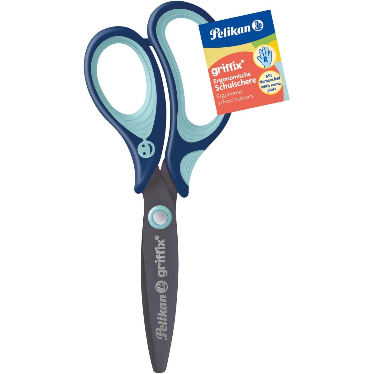 Pelikan - griffix le forbici ergonomiche per la scuola - disponibili per destrimani e mancini