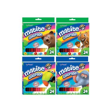 Bambino - pastelli colorati triangolari 24 colori