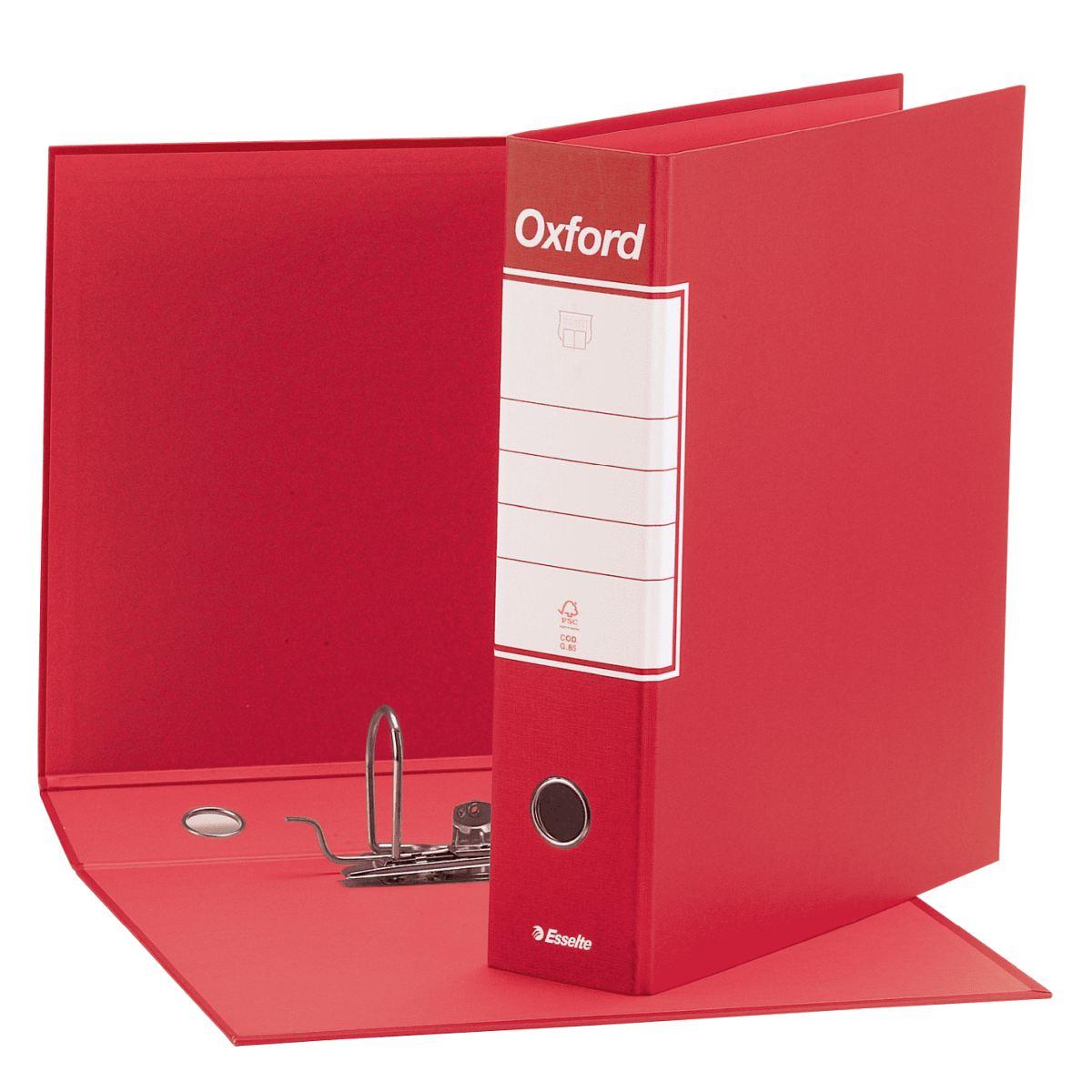 Registratori con custodia esselte oxford - f.to protocollo 29,5 x 35 cm - dorso 8 cm