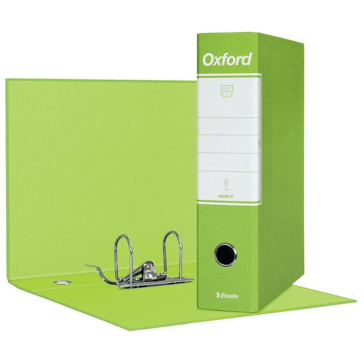 Registratori con custodia esselte oxford - f.to protocollo 29,5 x 35 cm - dorso 8 cm