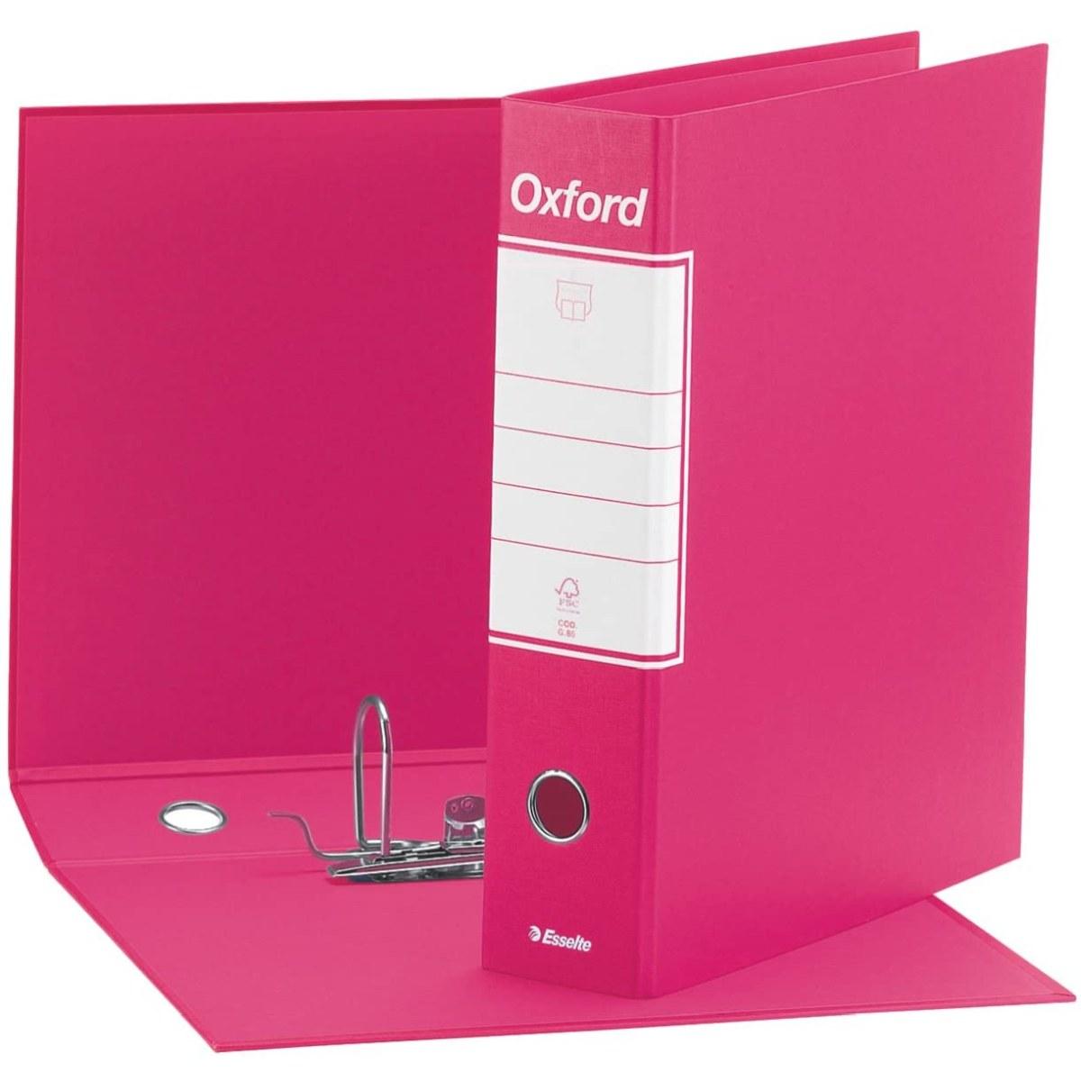 Registratori con custodia esselte oxford - f.to protocollo 29,5 x 35 cm - dorso 8 cm