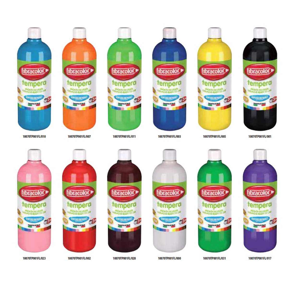 Fibracolor flacone 1 lt tempera pronta