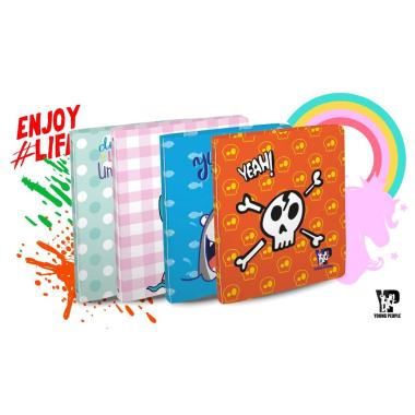Young people - copertina anelli ppl a4 - dorso 30 mm - grafiche mix - boy & girl