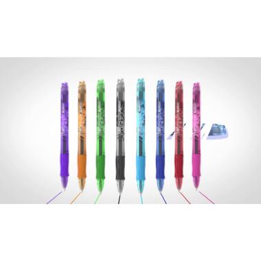 Bic gel-ocity illusion - penna gel cancellabile - punta da 0,7 mm - ricaricabile