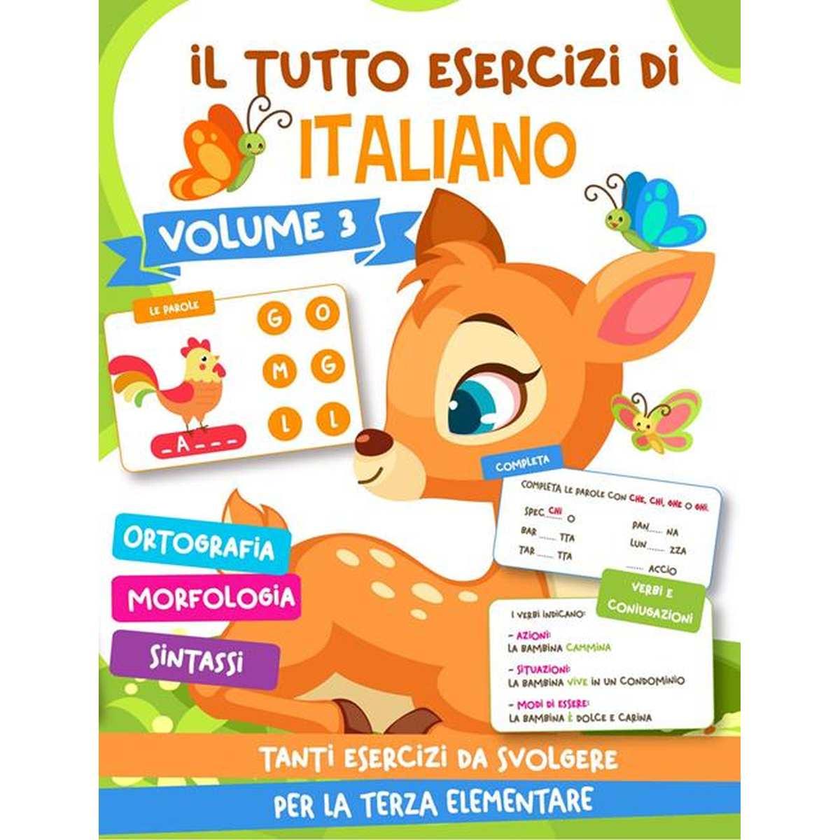Il tutto esercizi di italiano - volume 3 - tanti esercizi da svolgere per la terza elementare