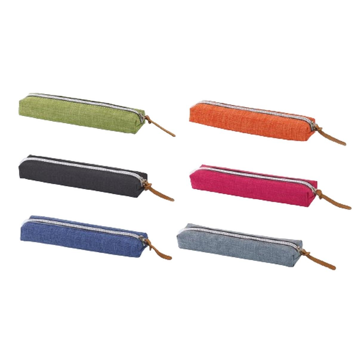 B-box - buste portapenne con zip di color argento in 2 formati.