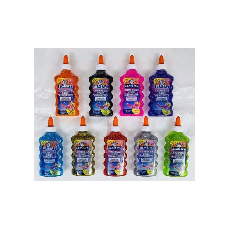 Elmers colla vinilica glitterata - flacone da 177 ml - ottima per realizzare slime