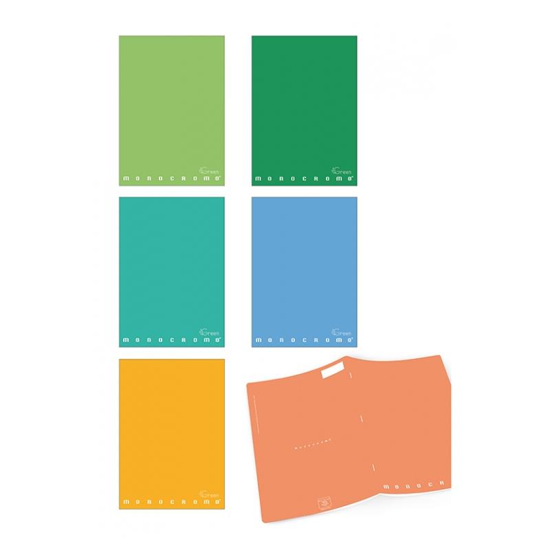 Pigna - maxi quadrno 42ff/sh 80gr. monocromo green