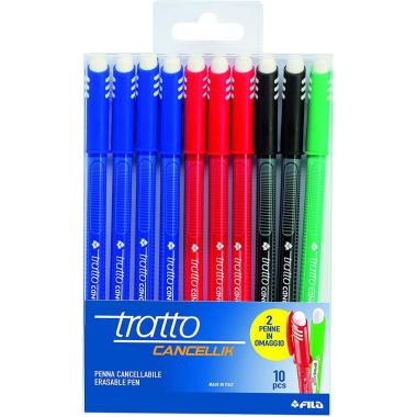 Tratto cancellik - penna cancellabile in astuccio da 10 pz