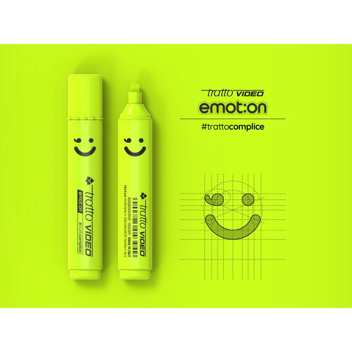 Tratto video evidenziatore emotion - edizione speciale - punta scalpello