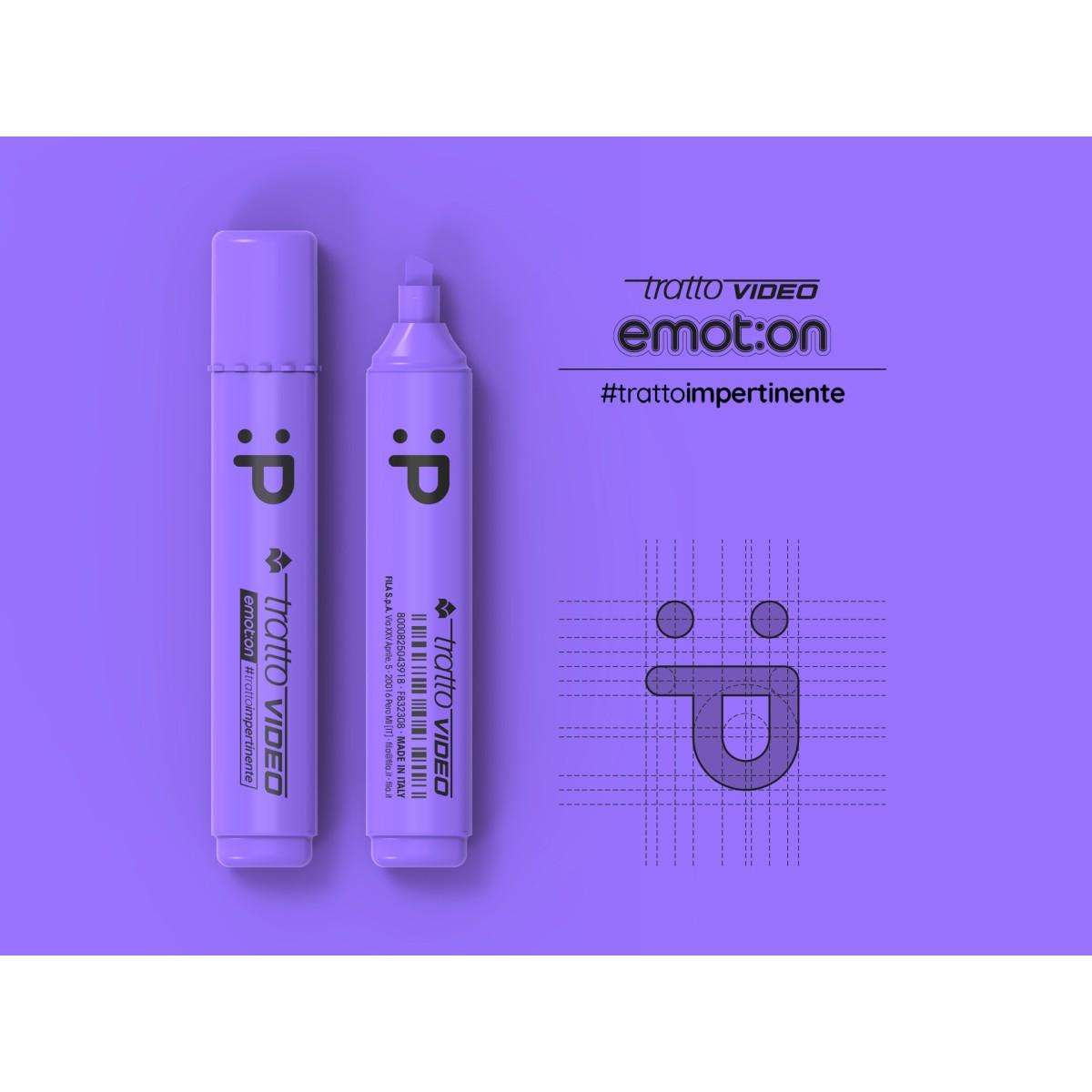 Tratto video evidenziatore emotion - edizione speciale - punta scalpello