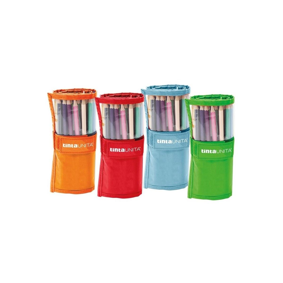 Tinta unita - rotolo 24 pastelli mina 4.0 + 1 matita