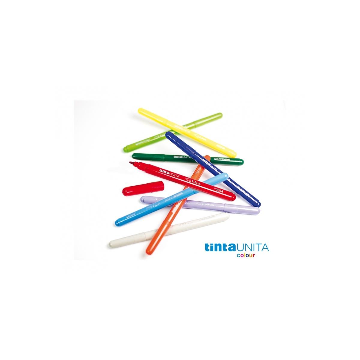 Tintaunita - pennarelli a colori - punta da 2,8 mm - confezione da 12 pz