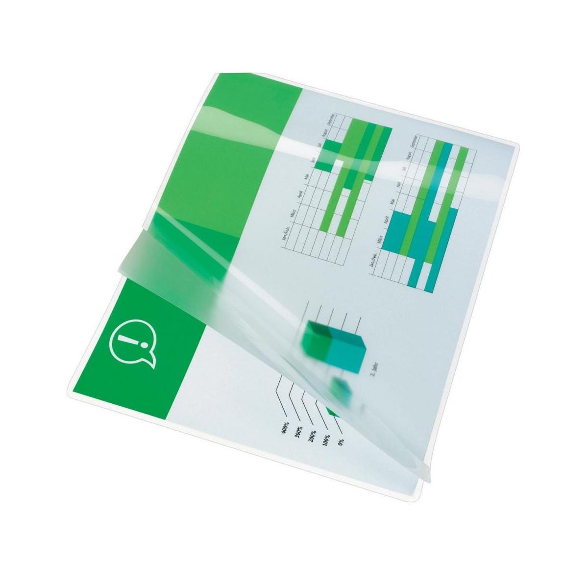 Gbc - document pouch - 125 micron - formato a3 (303 x 426 mm) - confezione da 100 pouches