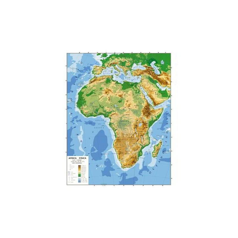 Cwr - carta geografica da parete bifacciale - 100 x 140 cm