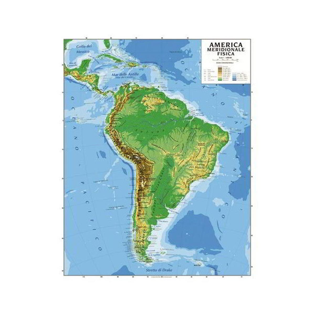 Cwr - carta geografica da parete bifacciale - 100 x 140 cm