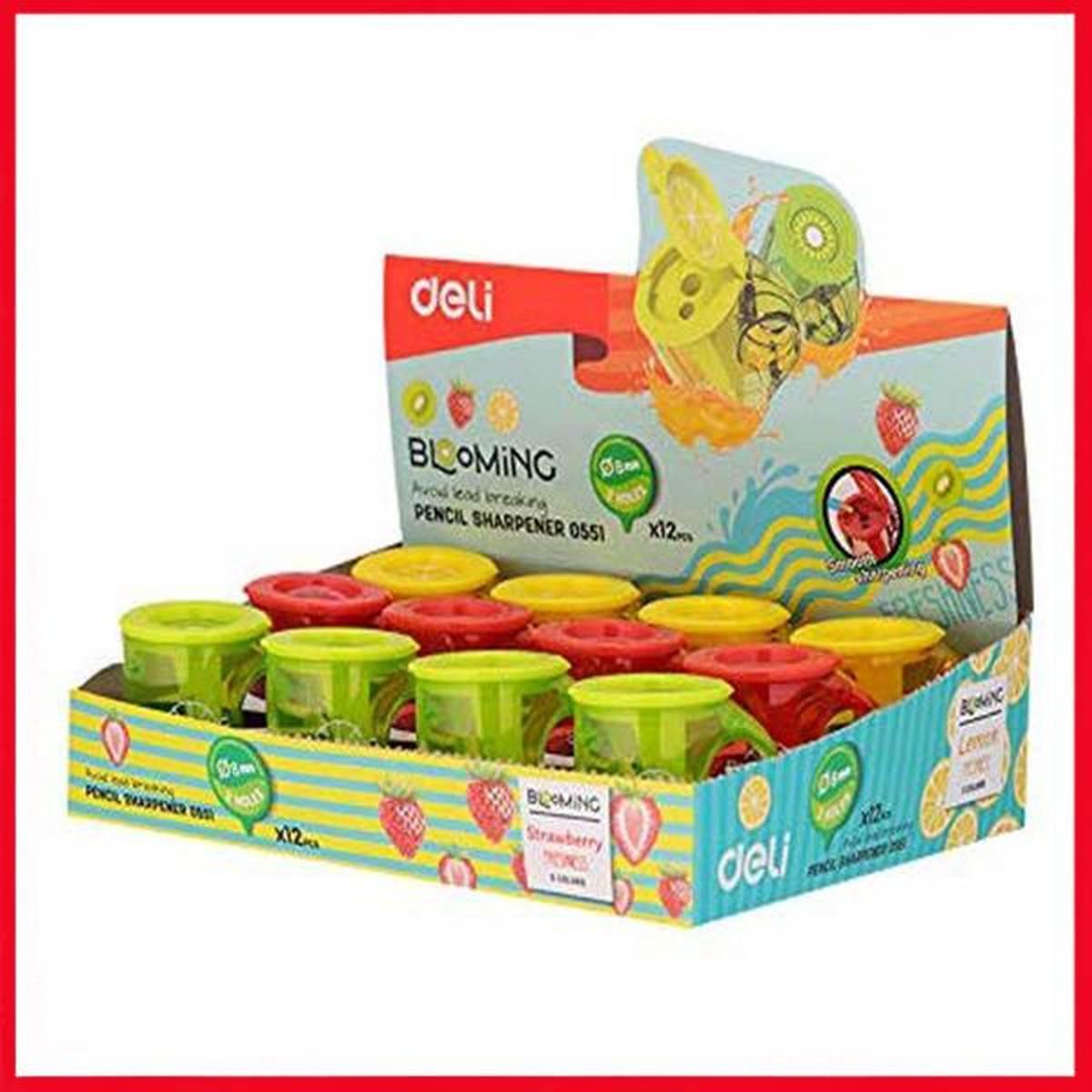 Deli - temperamatite 2 fori con contenitore - blooming