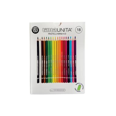 Tintaunita - pastelli colorati - mina 4,0 mm - confezione da 18 pz
