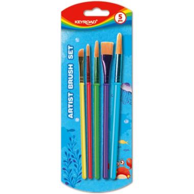 PENNELLI SINTETICI COLOR BRUSH - IN BLISTER 5 PEZZI<br />