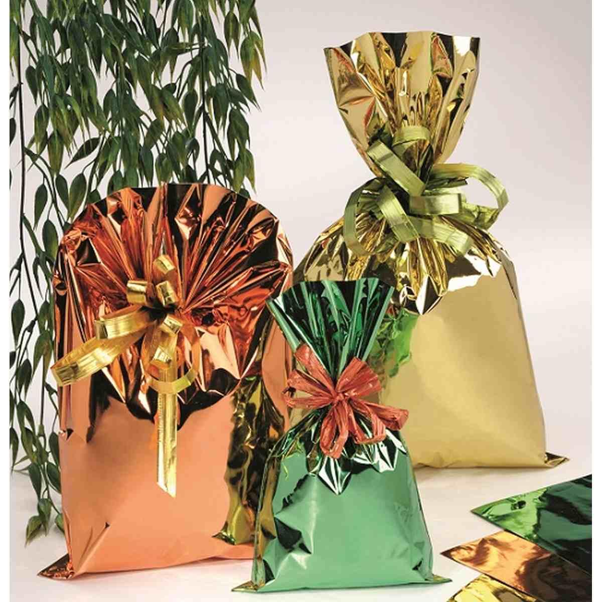 Star - sacchetti pp metallizzato solid metal mat - formato 35 x 50 cm - 35 micron