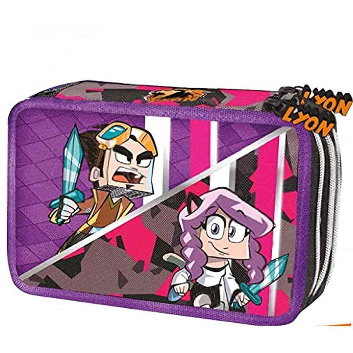 Astuccio corredo 3 zip anna lyon gamer