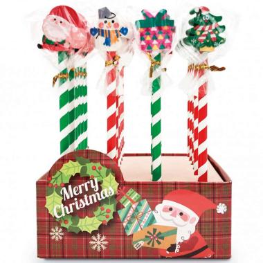 Lebez - matita con top in gomma natalizia