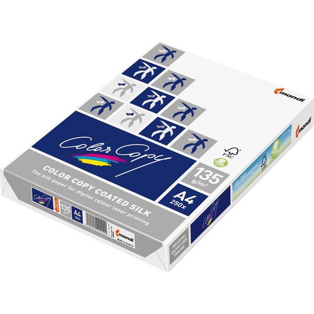 Mondi color copy - carta patinata lucida - a4 - 135 gr/m2 - risma da 250 fogli
