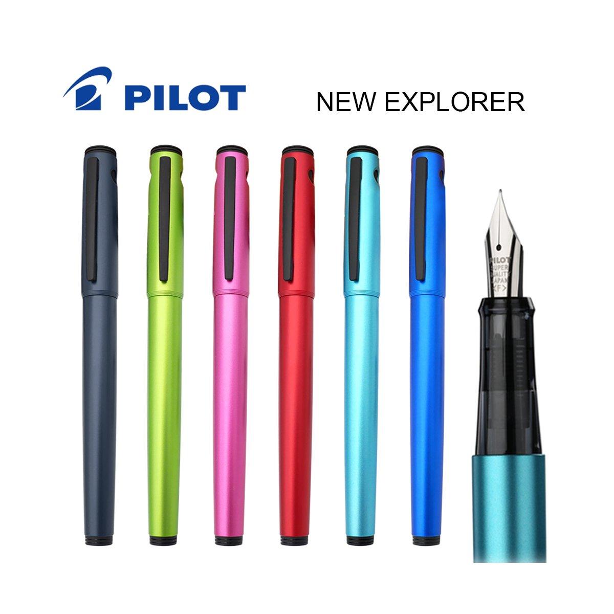 Pilot - explorer - penna stilografica  ricaricabile m - tratto 0,58 mm