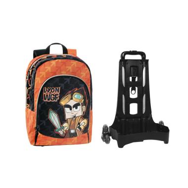 Zaino organizzato con trolley staccabile new lyon gamer