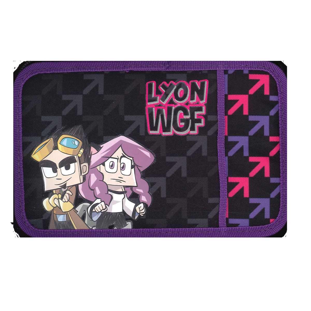 Astuccio 3 zip lyon gamer + anna