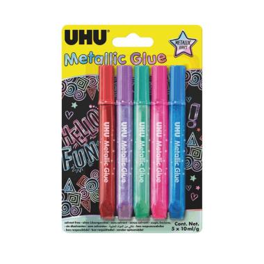 Uhu metallic glue - blister da 5 pz x 10 ml