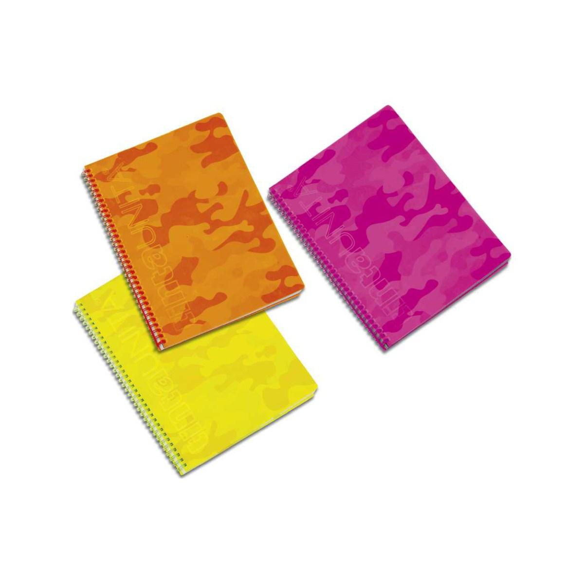 Tintaunita - maxi quaderni l.ed con spirale -  a4 - 70 fg - 80 gr