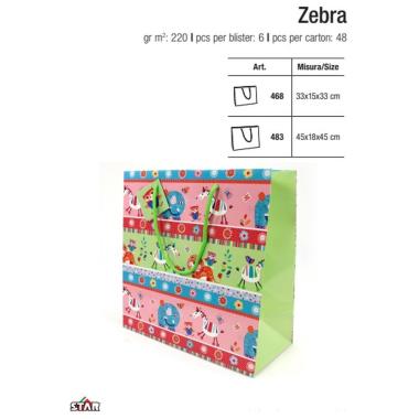 Star - zebra bags