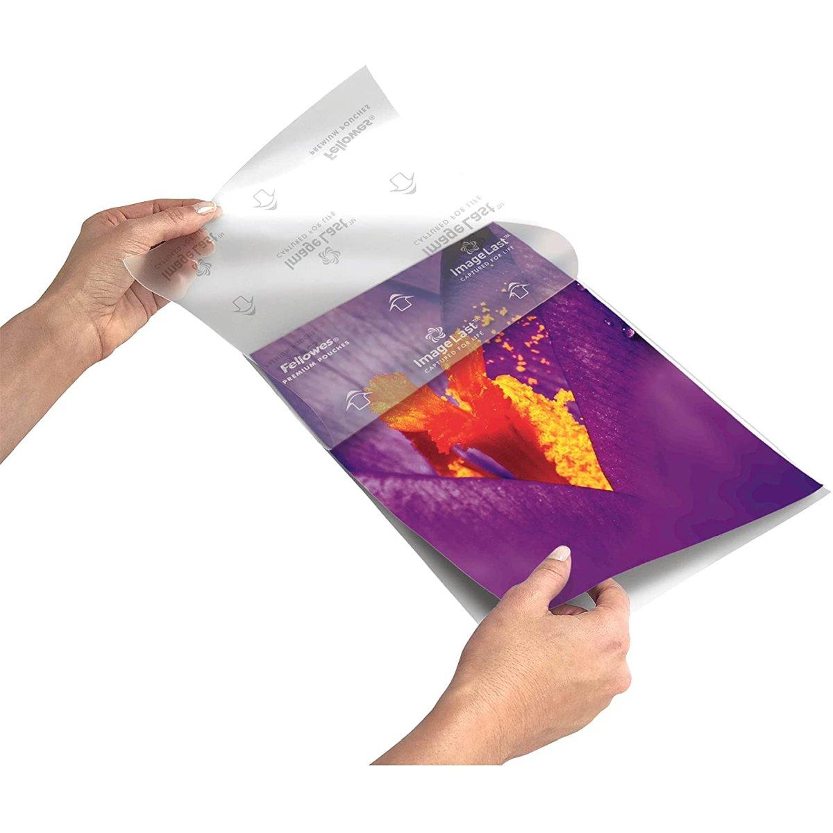 Fellowes - pouches di plastificazione per documenti, formato a3, 80 micron - confezione da 100 fogli